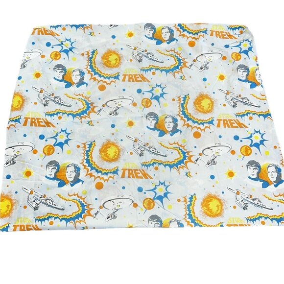 Star Trek Vintage Fitted & Flat Twin Sheet Set 1976 Paramount - Picture 1 of 11